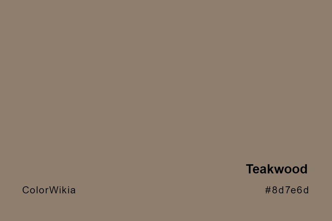 Teakwood Color – #8d7e6d: Codes and Complete Breakdown