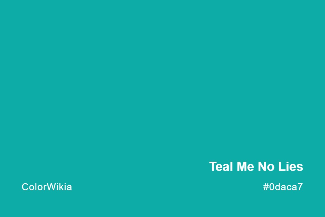 teal me no lies color 0daca7
