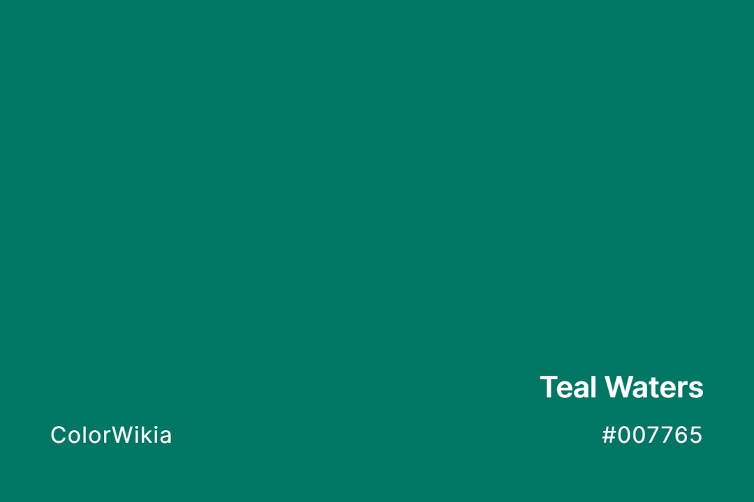 teal waters color 007765