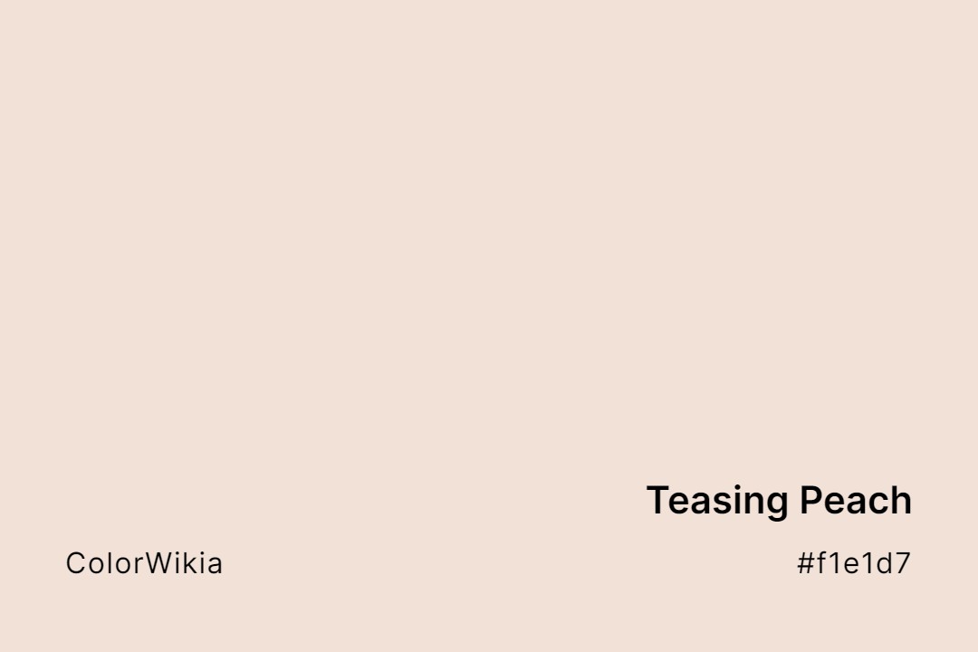 Teasing Peach Color – #f1e1d7: Codes and Complete Breakdown