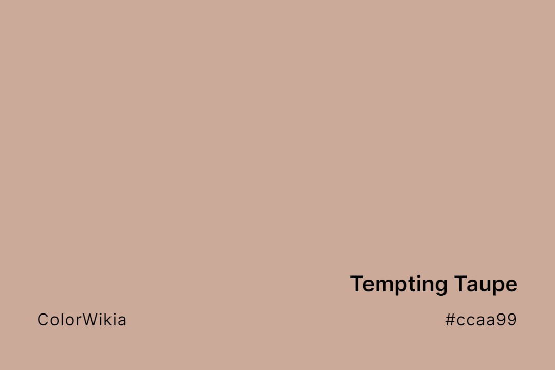 Tempting Taupe Color – #ccaa99: Codes and Complete Breakdown