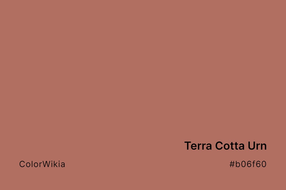 terra cotta urn color b06f60