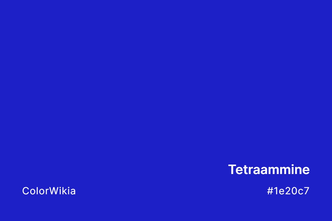 Tetraammine Color – #1e20c7: Codes and Complete Breakdown