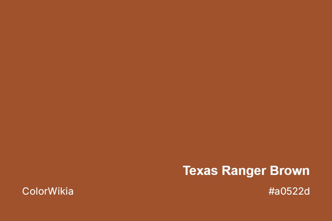 texas ranger brown color a0522d