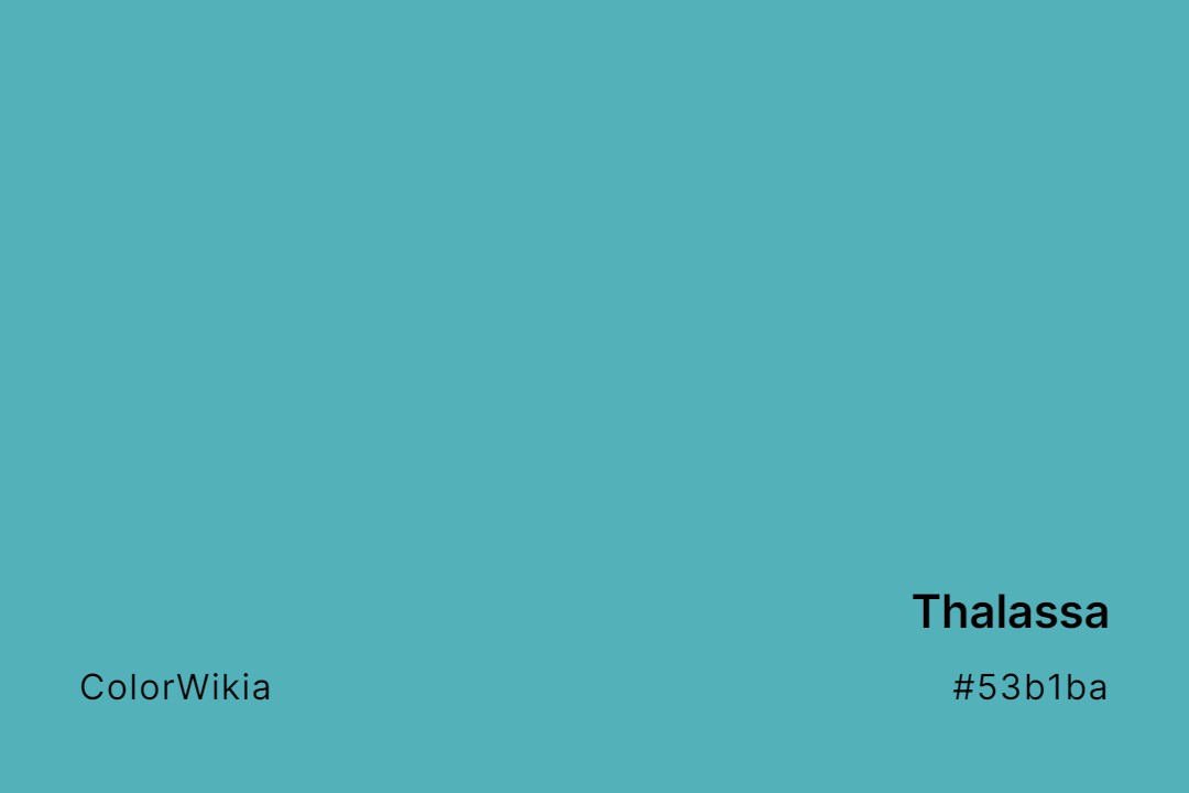 Thalassa Color – #53b1ba: Codes and Complete Breakdown