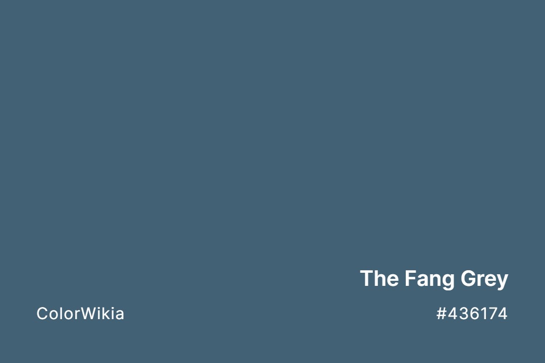 The Fang Grey Color – #436174: Codes and Complete Breakdown