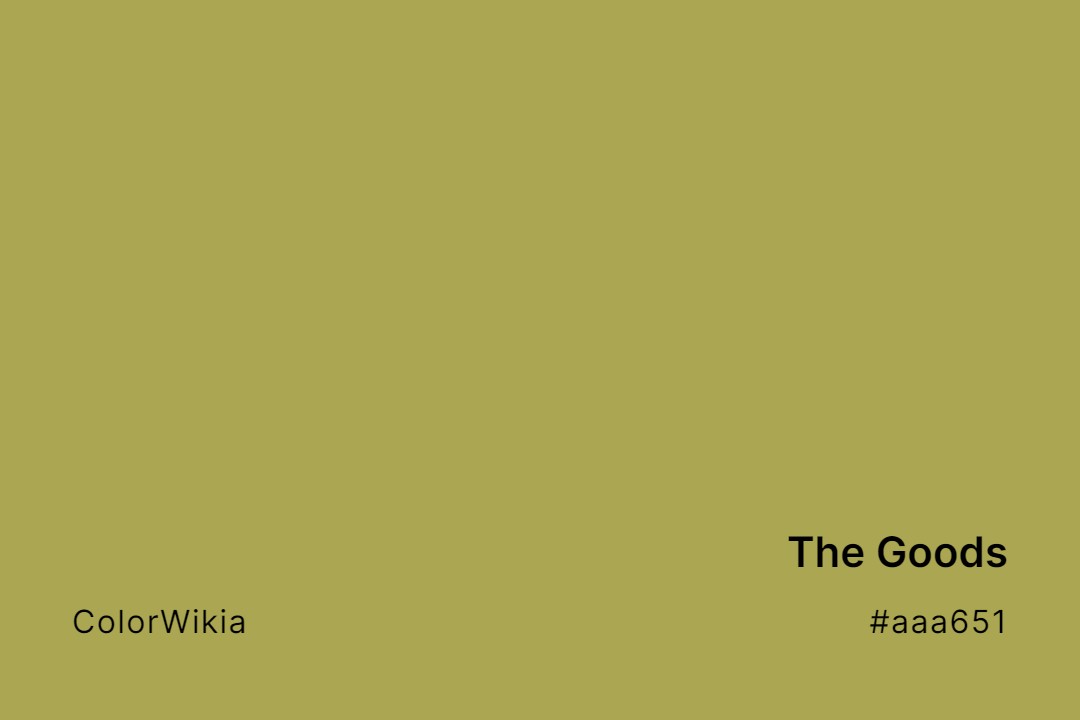 The Goods Color – #aaa651: Codes and Complete Breakdown