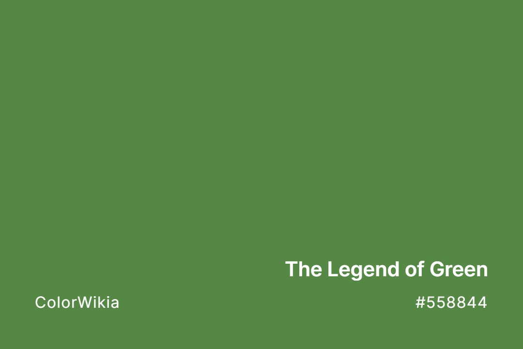 The Legend of Green Color – #558844: Codes and Complete Breakdown