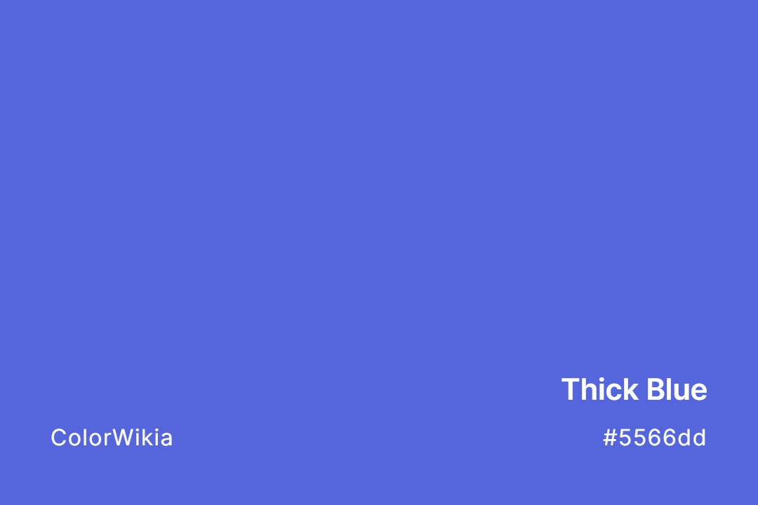 thick blue color 5566dd
