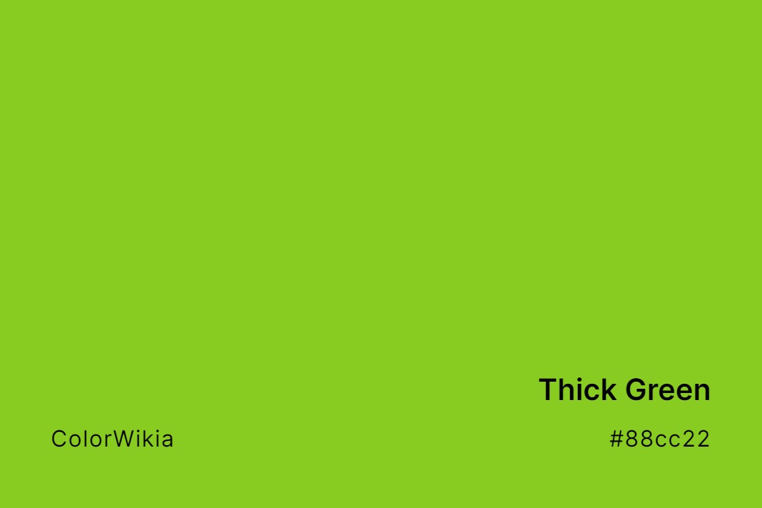 thick green color 88cc22