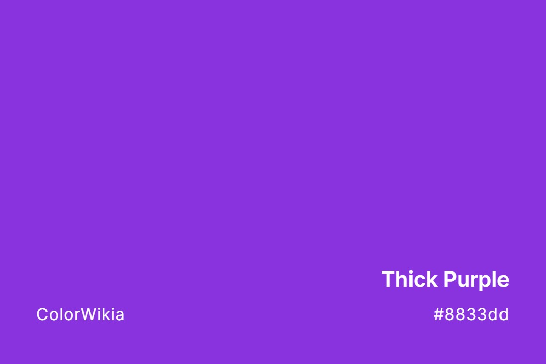 thick purple color 8833dd