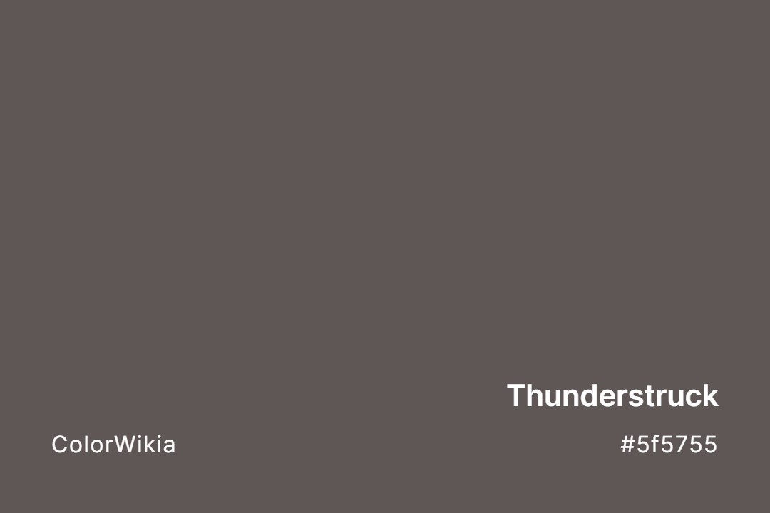 Thunderstruck Color – #5f5755: Codes and Complete Breakdown