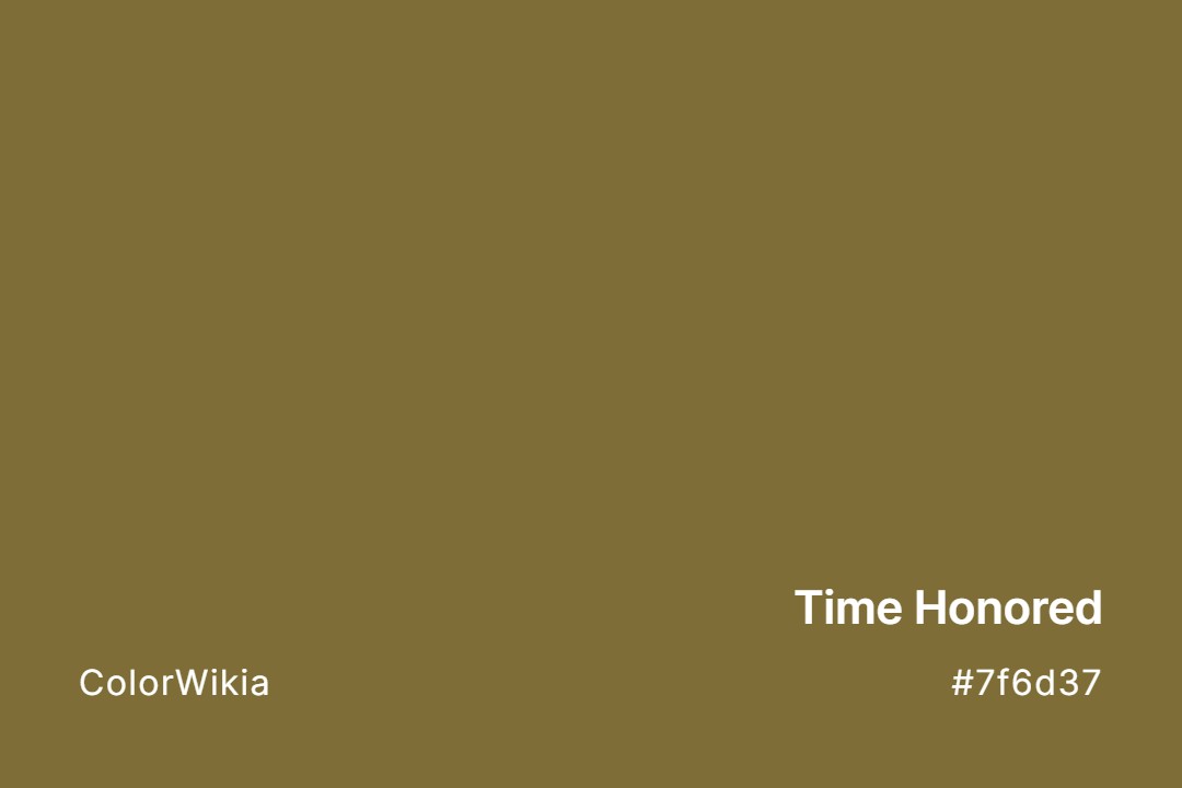 time honored color 7f6d37
