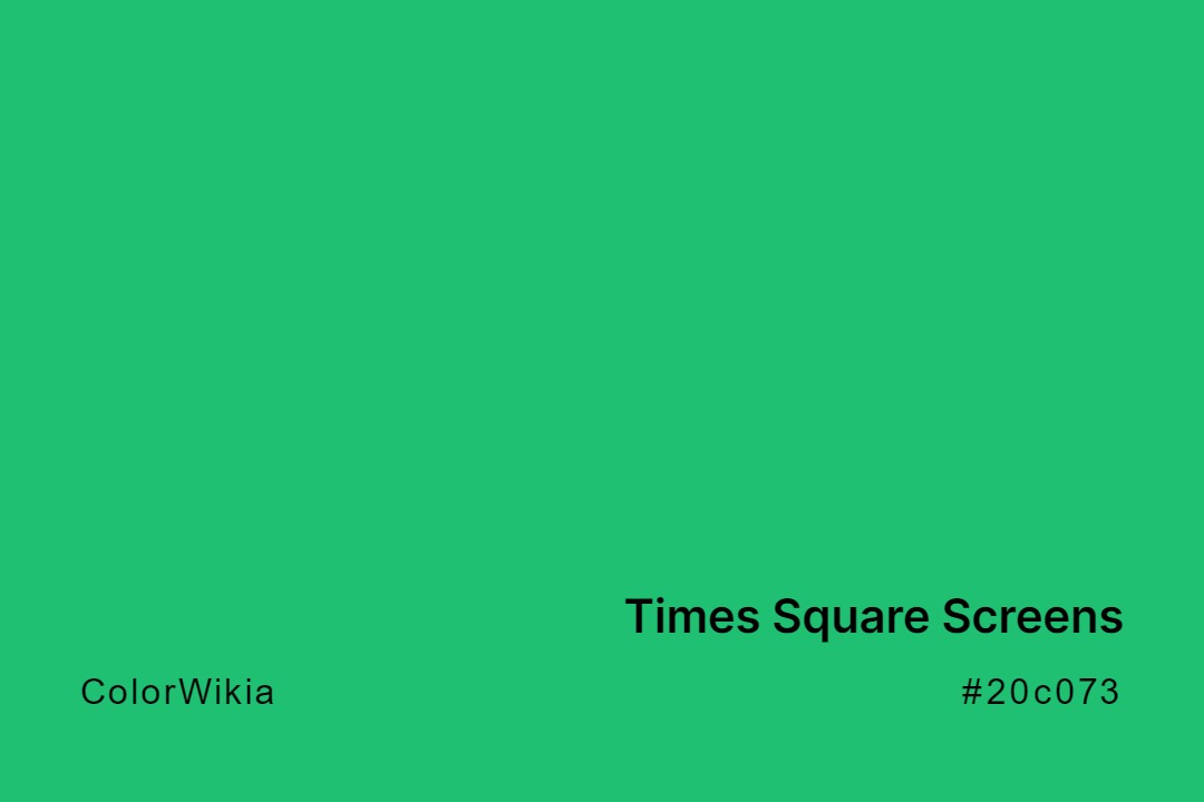 times square screens color 20c073