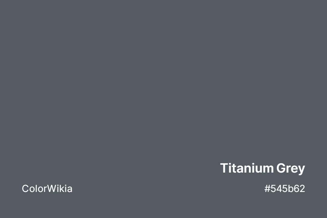 Titanium Grey Color – #545b62: Codes and Complete Breakdown