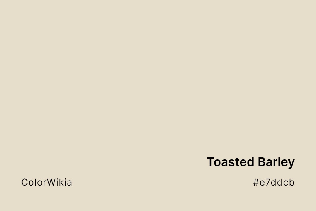toasted barley color e7ddcb