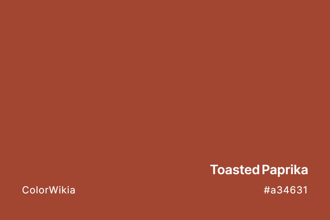 toasted paprika color a34631