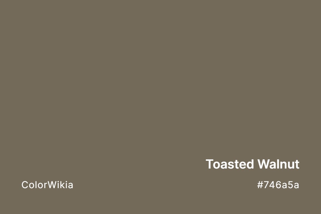 toasted walnut color 746a5a