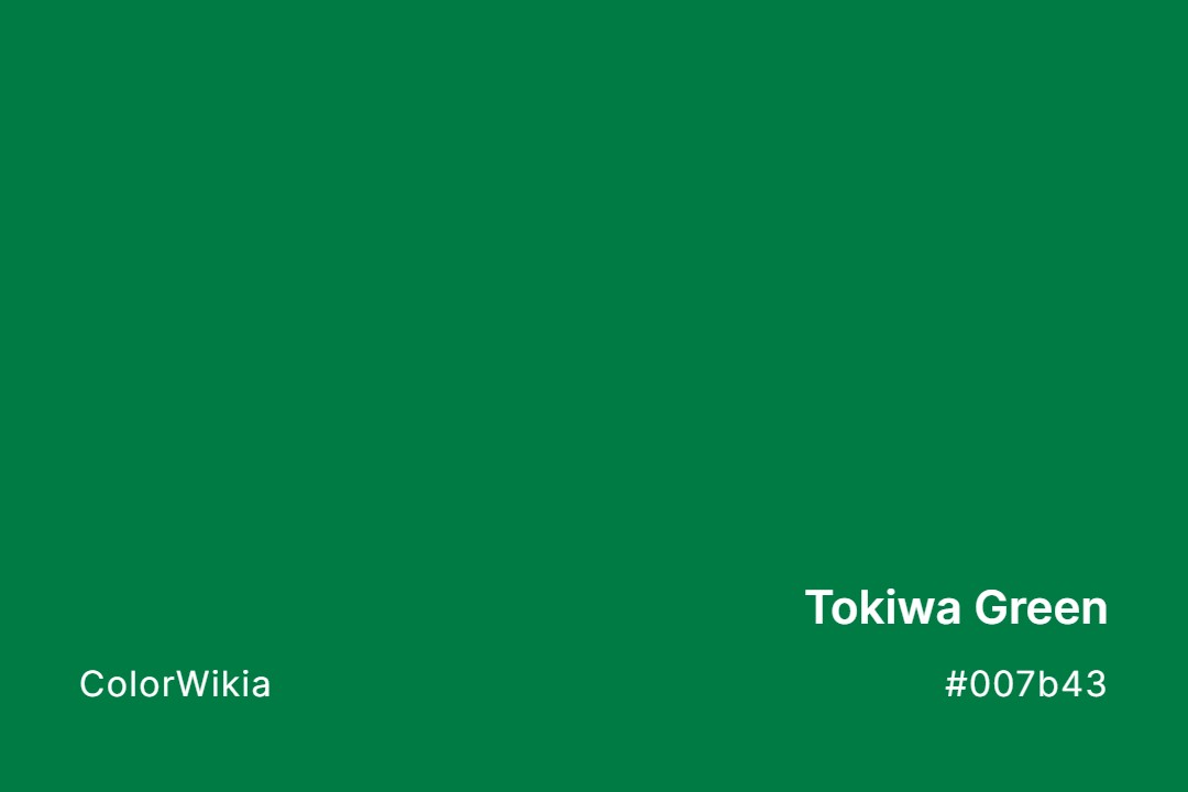 Tokiwa Green Color – #007b43: Codes and Complete Breakdown