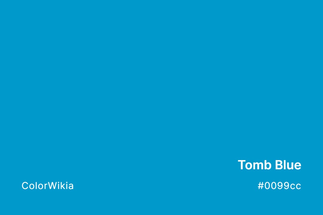 Tomb Blue Color – #0099cc: Codes and Complete Breakdown