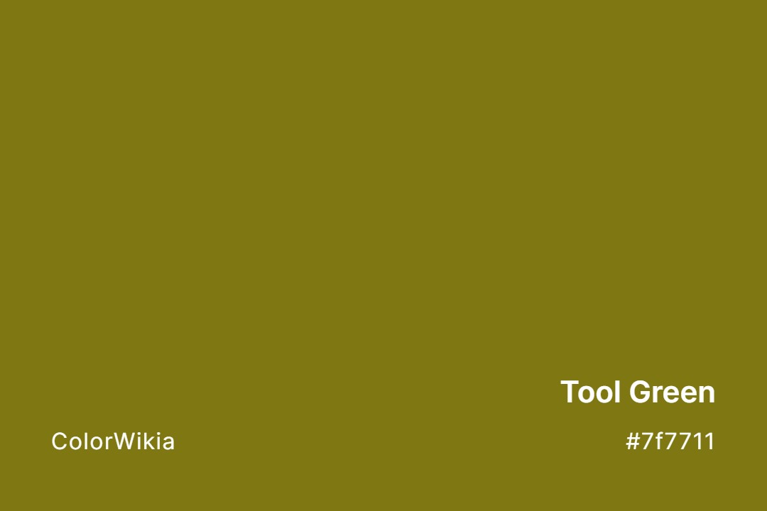 tool green color 7f7711