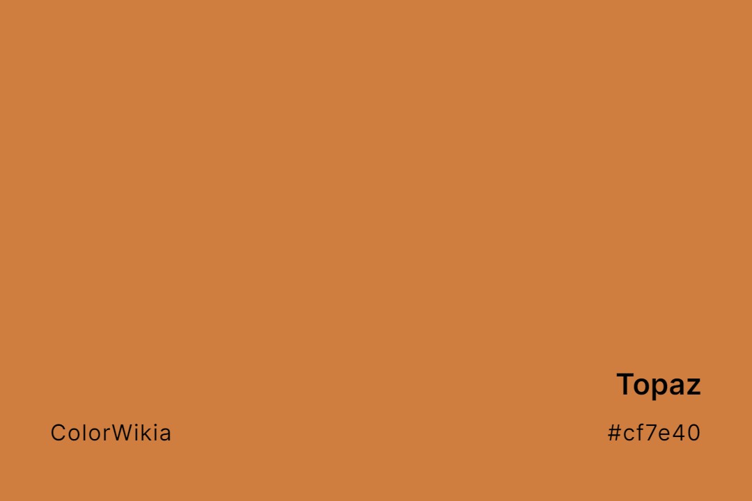 topaz color cf7e40