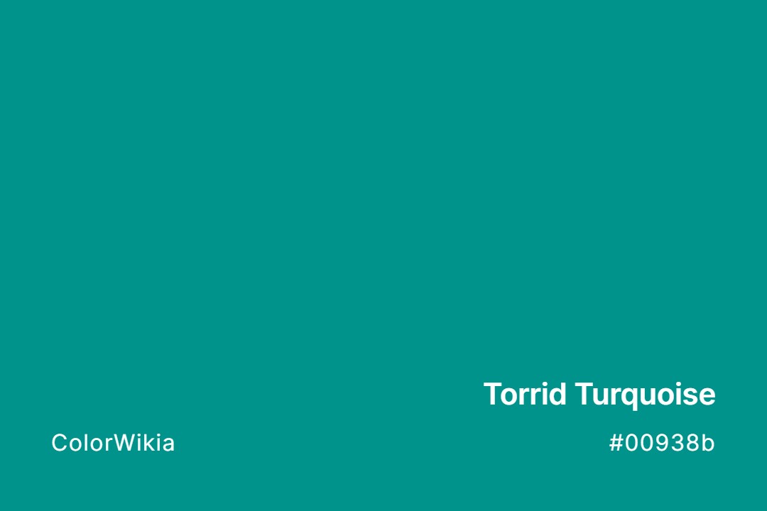Torrid Turquoise Color – #00938b: Codes and Complete Breakdown