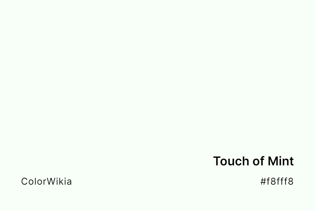 touch of mint color f8fff8