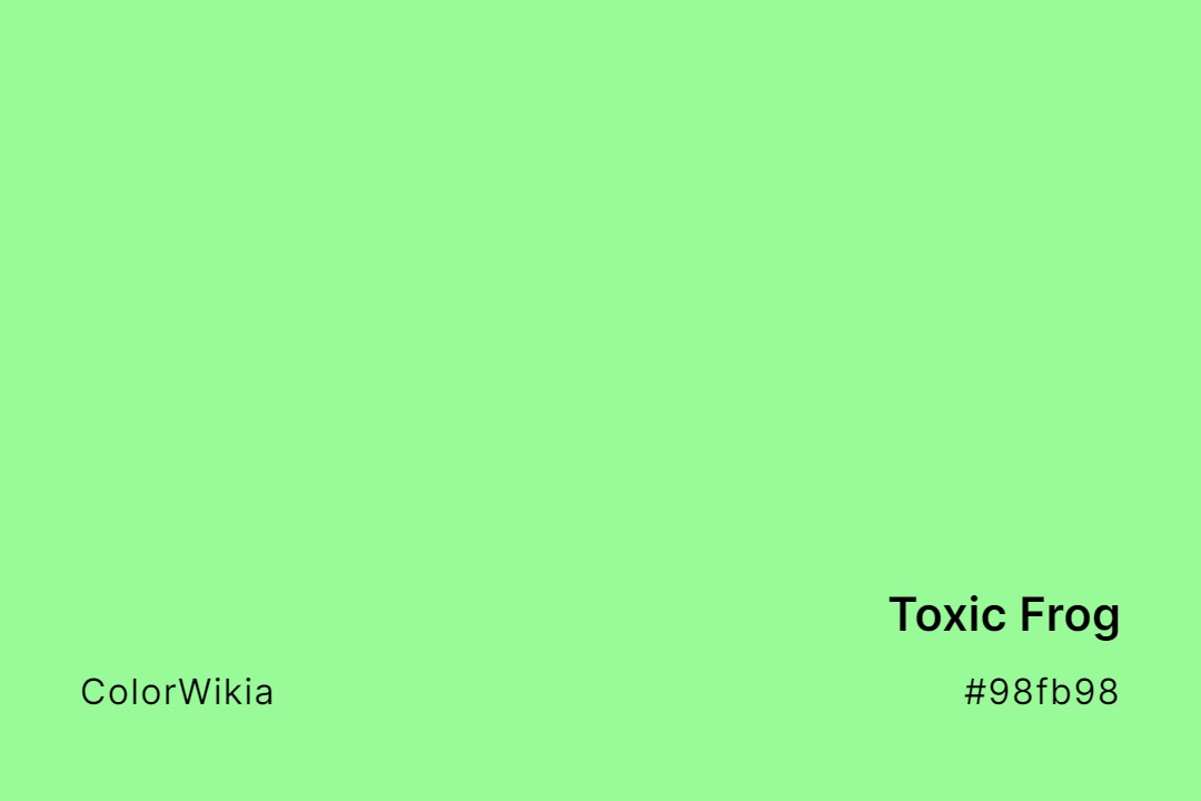 toxic frog color 98fb98