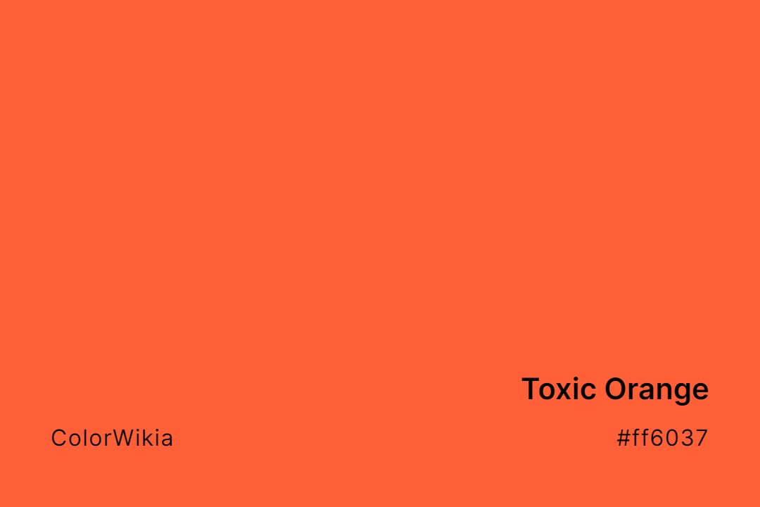 toxic orange color ff6037