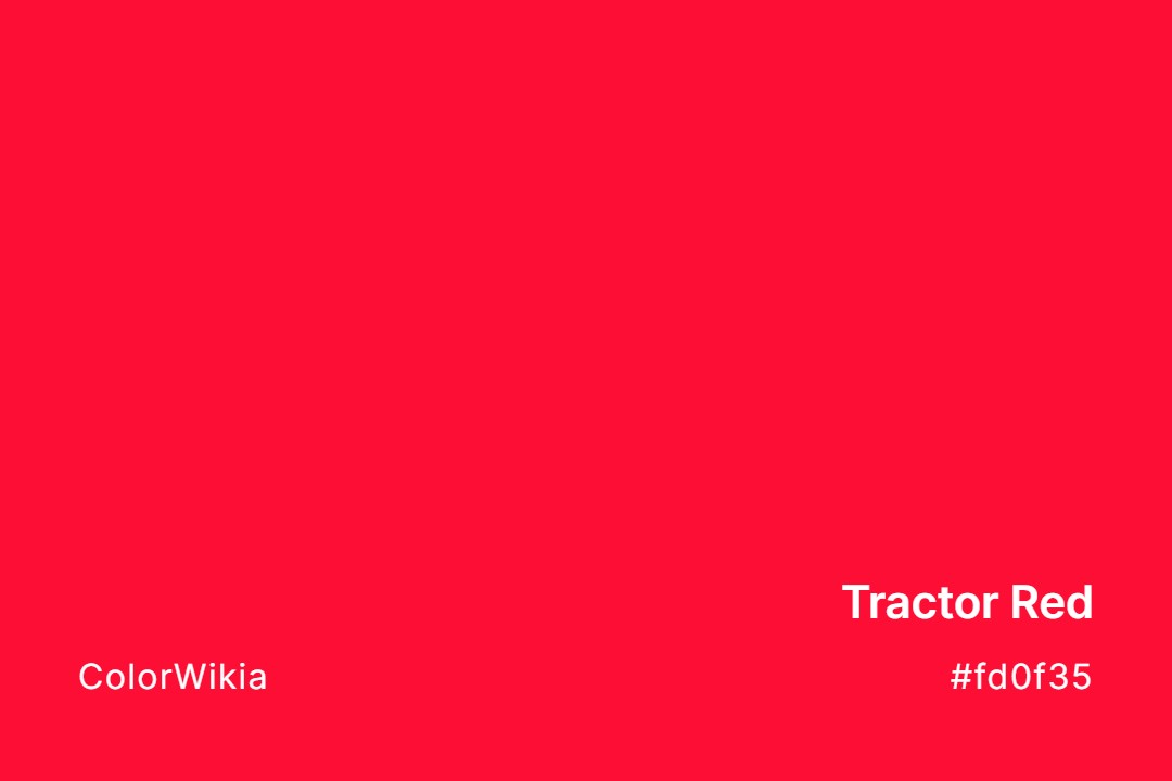 Tractor Red Color – #fd0f35: Codes and Complete Breakdown