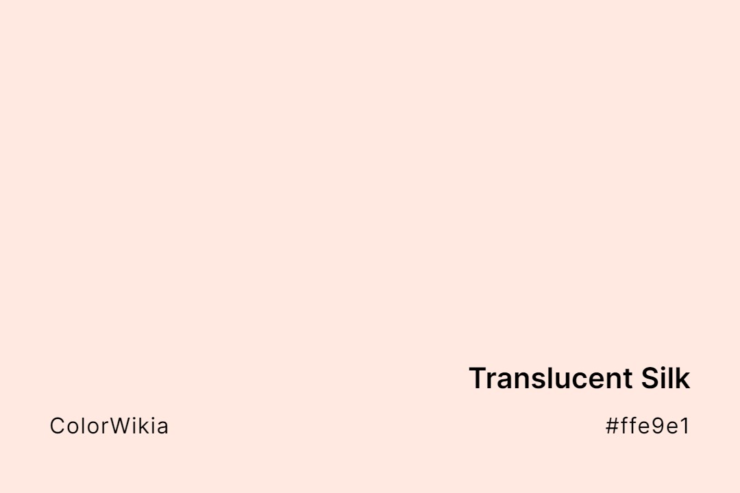 translucent silk color ffe9e1