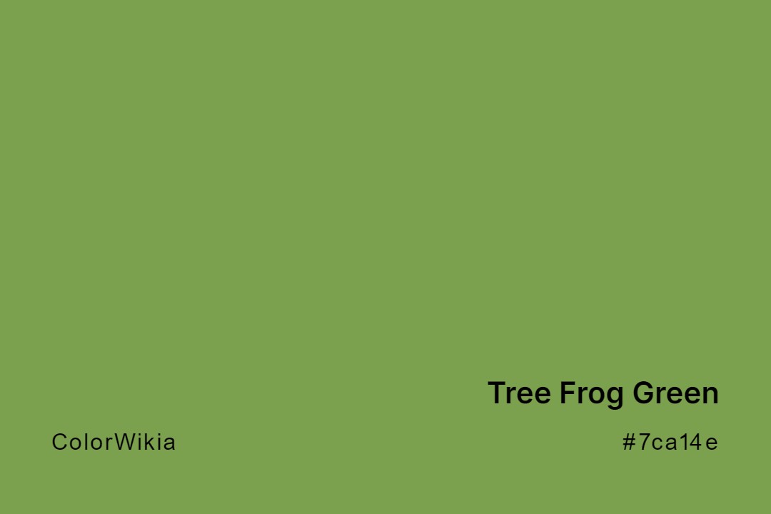 tree frog green color 7ca14e