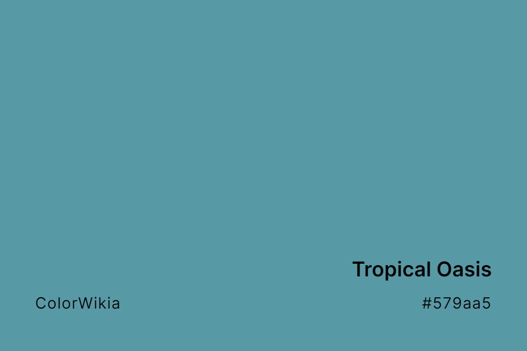 tropical oasis color 579aa5