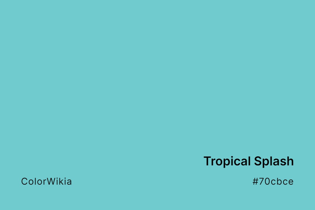 Tropical Splash Color – #70cbce: Codes and Complete Breakdown