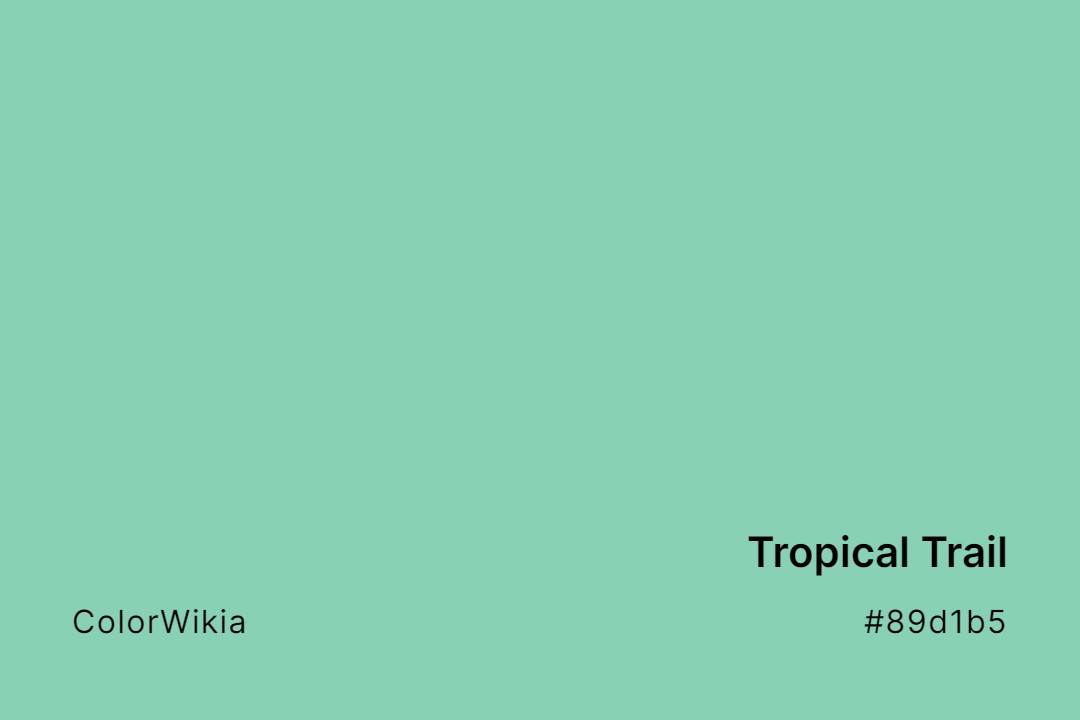 tropical trail color 89d1b5
