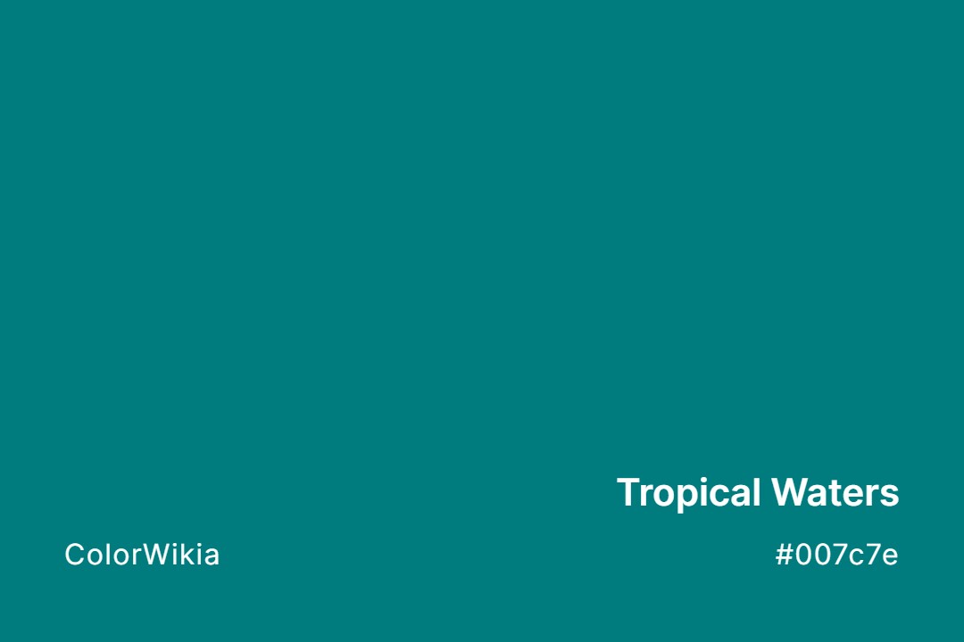 tropical waters color 007c7e