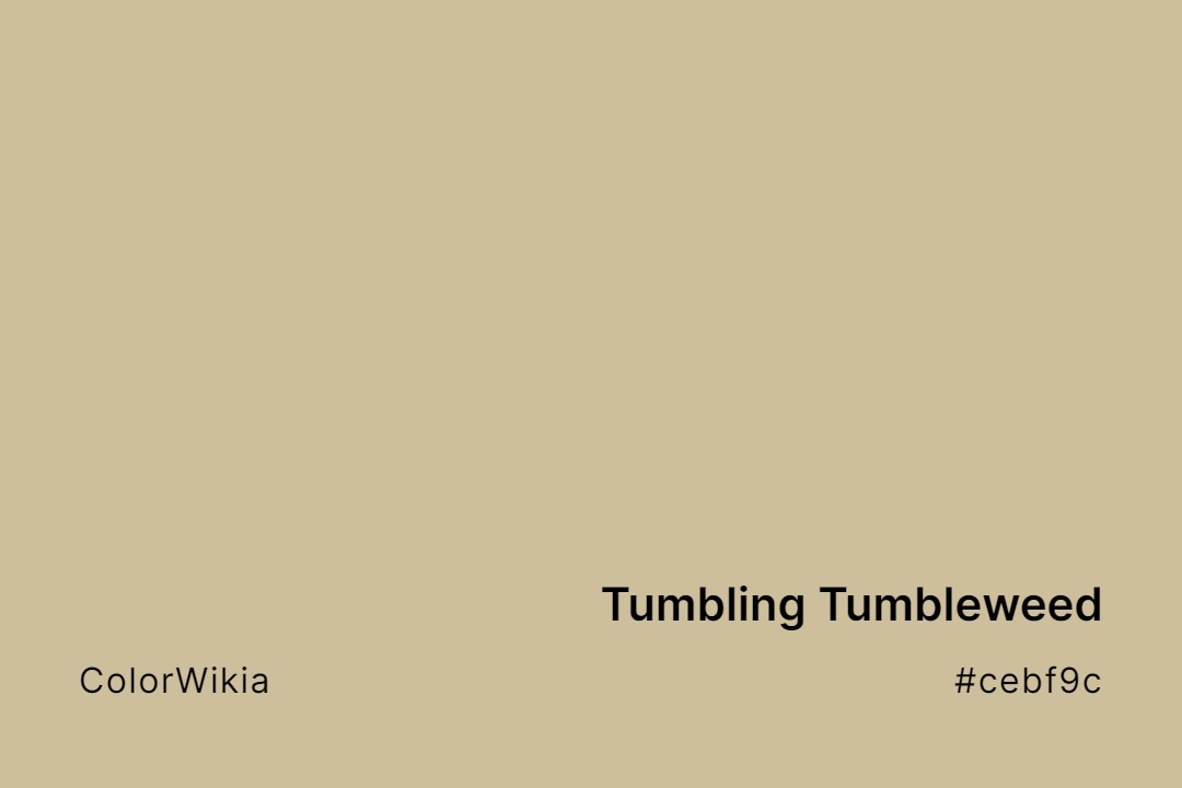 tumbling tumbleweed color cebf9c