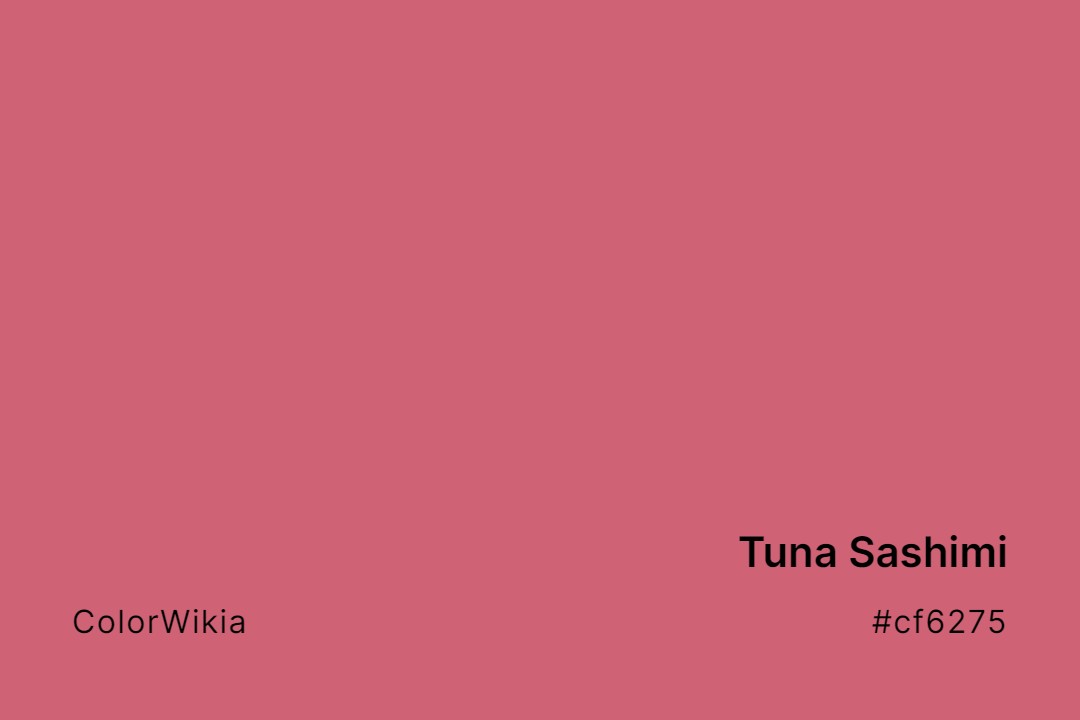 tuna sashimi color cf6275