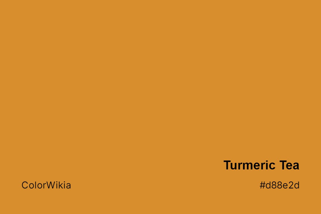 Turmeric Tea Color – #d88e2d: Codes and Complete Breakdown
