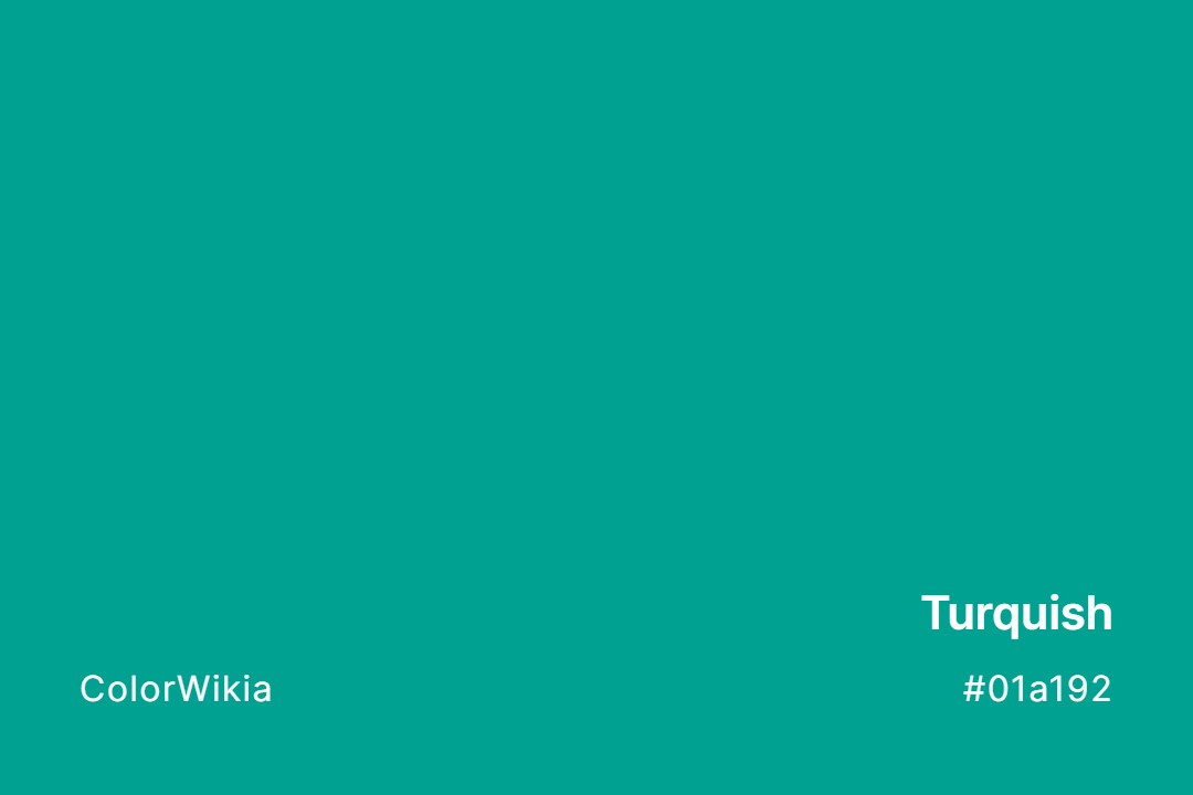 Turquish Color – #01a192: Codes and Complete Breakdown