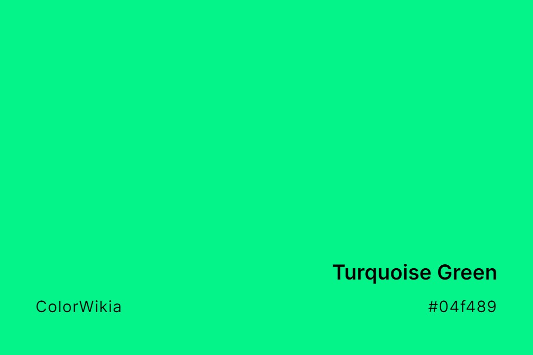 Turquoise Green Color – #04f489: Codes and Complete Breakdown