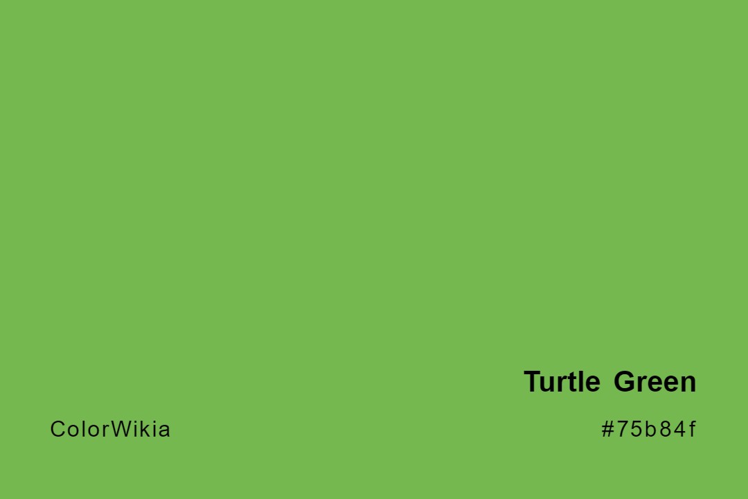 turtle green color 75b84f