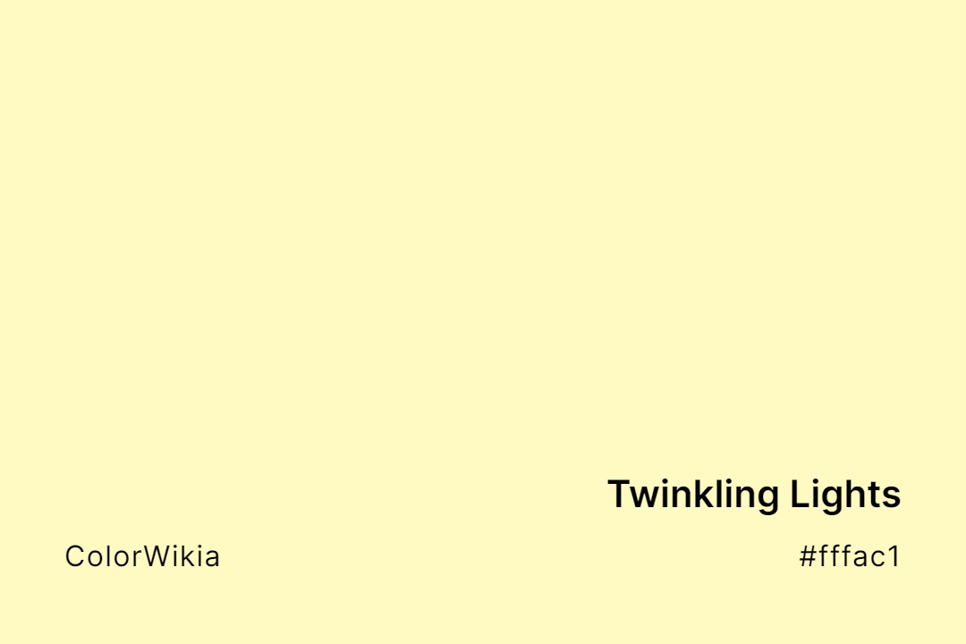 twinkling lights color fffac1