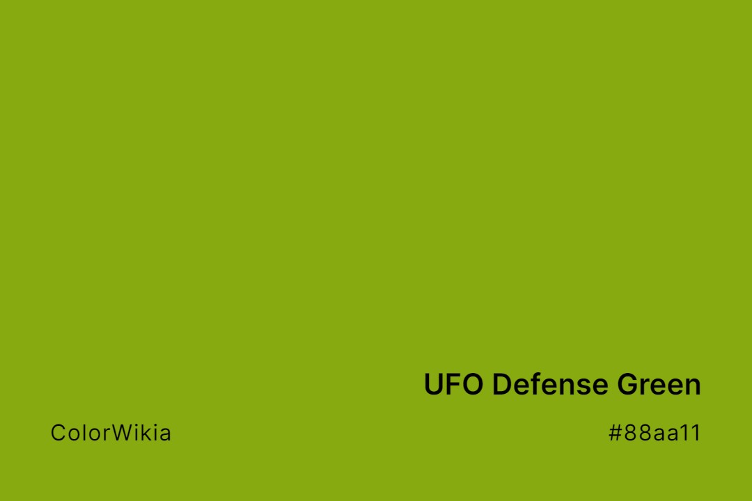 UFO Defense Green Color – #88aa11: Codes and Complete Breakdown