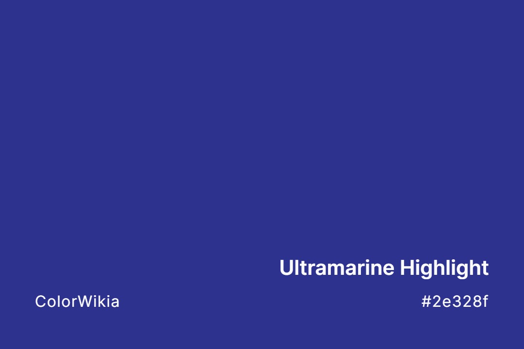 ultramarine highlight color 2e328f