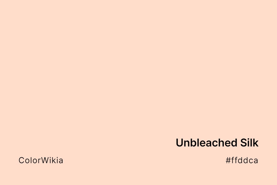 unbleached silk color ffddca