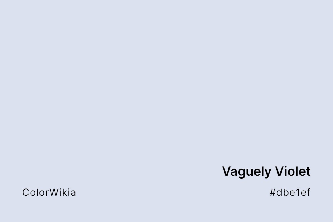 Vaguely Violet Color – #dbe1ef: Codes and Complete Breakdown