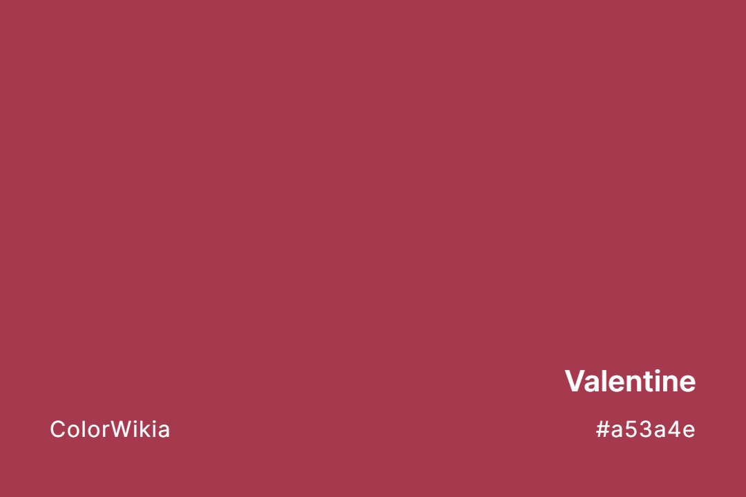 Valentine Color – #a53a4e: Codes and Complete Breakdown