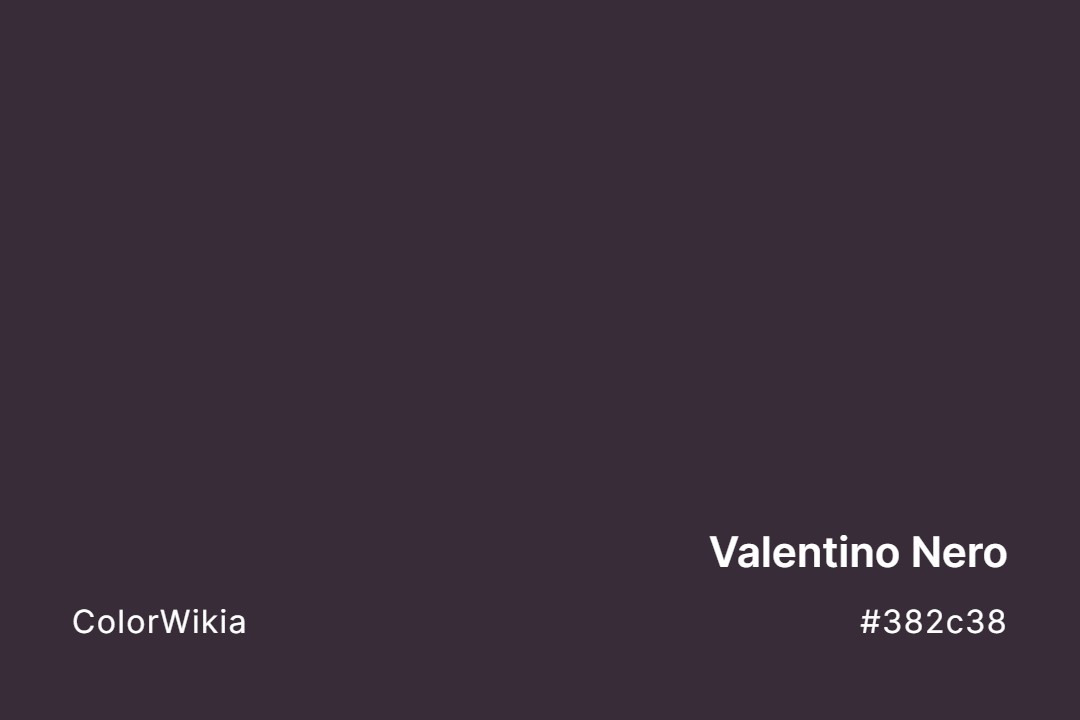 Valentino Nero Color – #382c38: Codes and Complete Breakdown